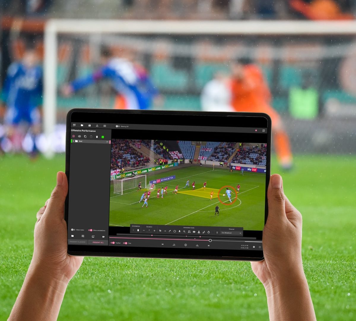 Video Analysis tech of a football match